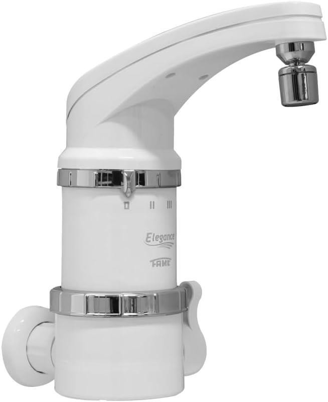 TORNEIRA ELÉTRICA ELEGANCE BRANCA DE PAREDE 5400W 220V FAME