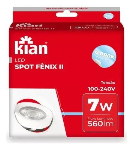 SPOT LED FENIX II RED PAR20 7W 6,0K BR KIAN