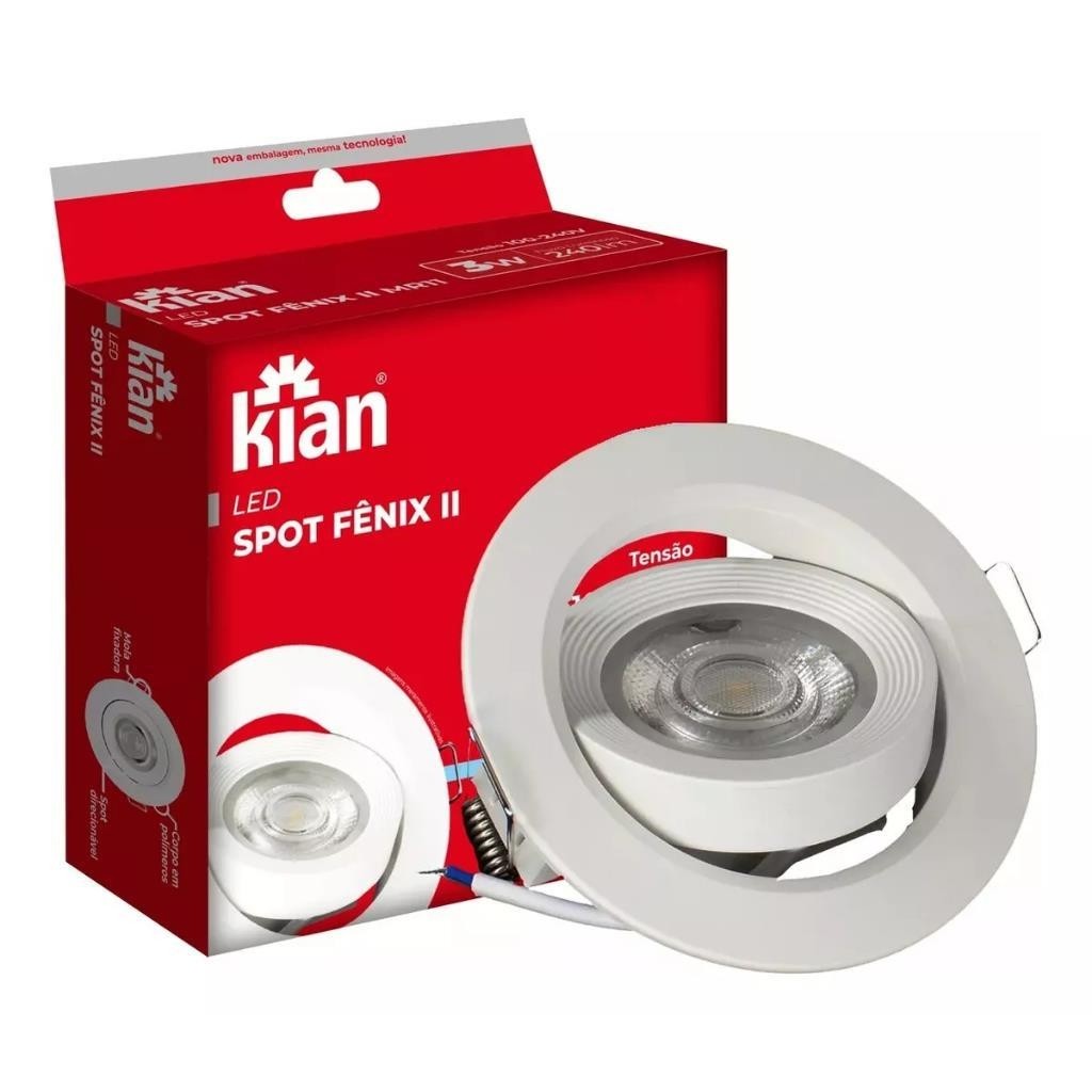 SPOT LED FENIX II RED PAR30 12W 6,0K BR KIAN