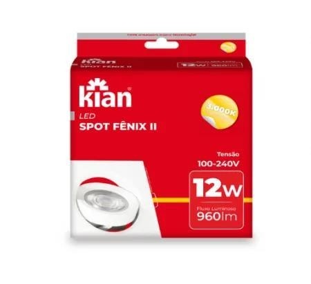 SPOT LED FENIX II RED PAR30 12W 3,0K BR KIAN - PC