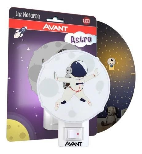 LUMINARIA LED NOTURNA ASTRONAUTA 3000K 1W BIVOL AVANT