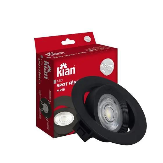 BLACK SPOT REDONDO 5W 6000K MR16 KIAN