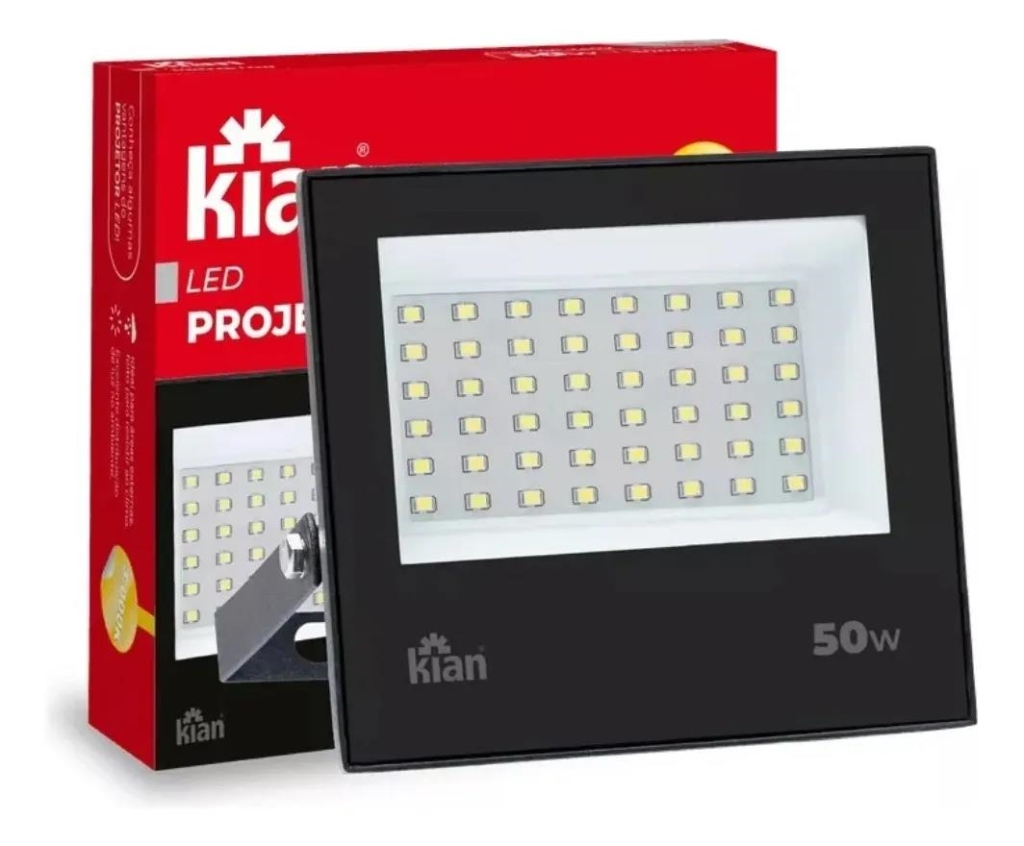 REFLETOR LED 50W 6500K PT BIV KIAN