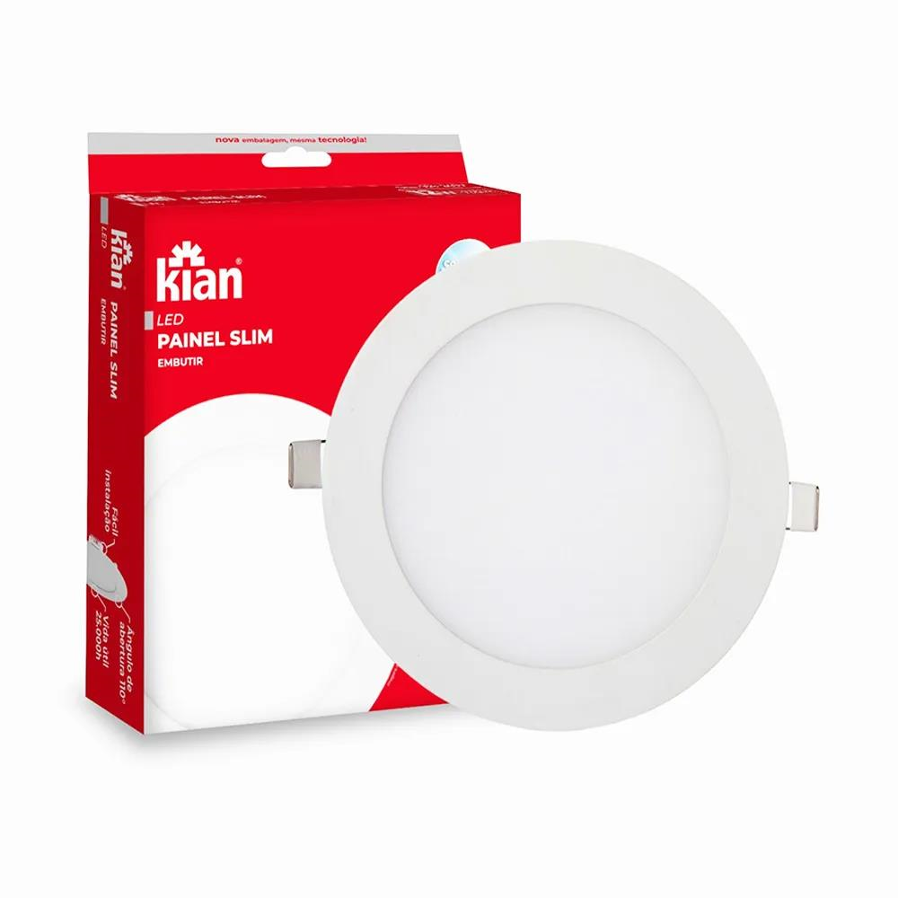 PLAFON 24W EMBUTIR REDONDO LED SLIM 6000K