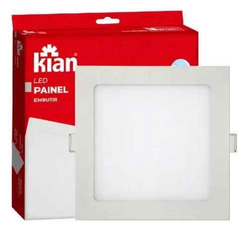 PLAFON 18W EMBUTIR QUADRADO LED SLIM 6K KIAN