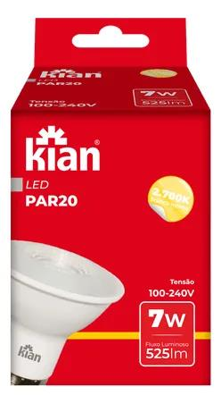 LAMPADA LED PAR20 7W 2700K BV KIAN