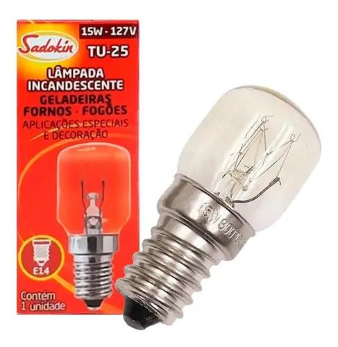 LÂMPADA GELADEIRA/FOGAO/GELADEIRA E14 15W/127V