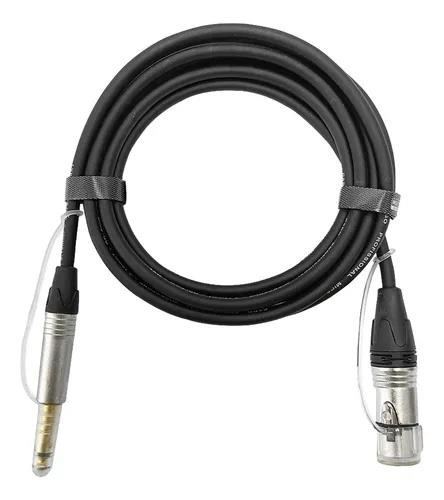 CABO P10 MACHO MONO + XLR FEMEA OD:6MM P/ MIC PRO SERIES 5M