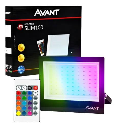 REFLETOR LED SLIM 100W RGB BIVOLT AVANT