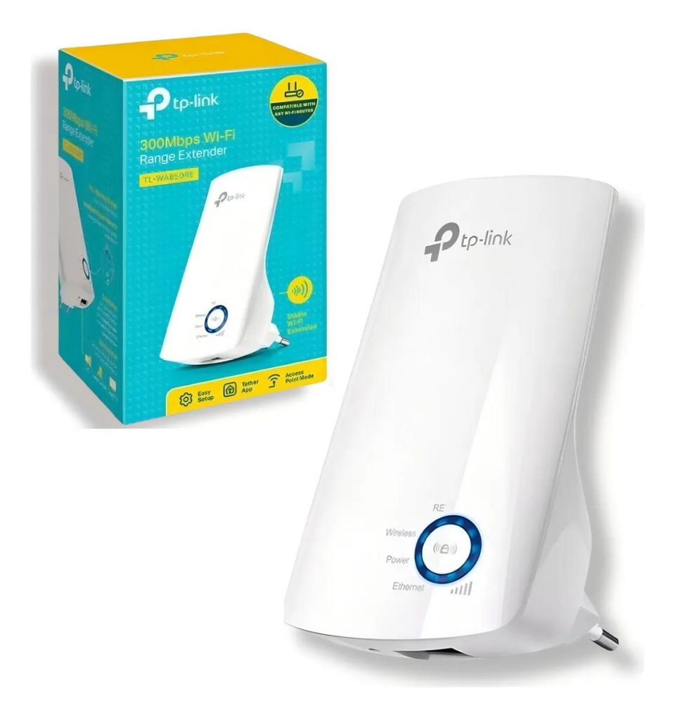 REPETIDOR DE SINAL WIRELESS WI-FI 300MBPS TL-WA850RE TP-LINK