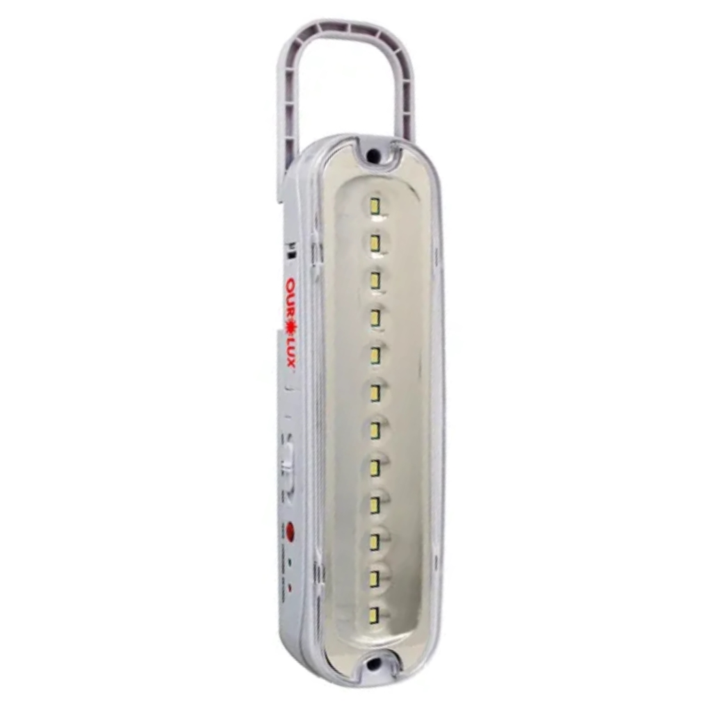 LUMINÁRIA DE EMERGÊNCIA 12 SUPERLEDS  OUROLUX