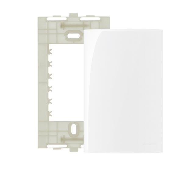 CONJUNTO PLACA +SUPORTE SLEEK 4X2 CEGA BRANCO MG