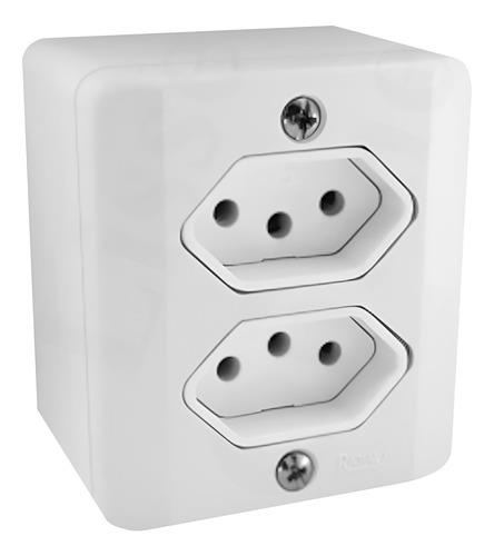 CONJUNTO 2 TOMADAS 2P+T 20A 250V BOX ILUMI