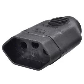 TOMADA FEMEA PRETO 2P+T 10A 250V ILUMI