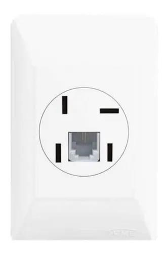 TOMADA TELEFONE C/RJ11 2V C/P 072.0409