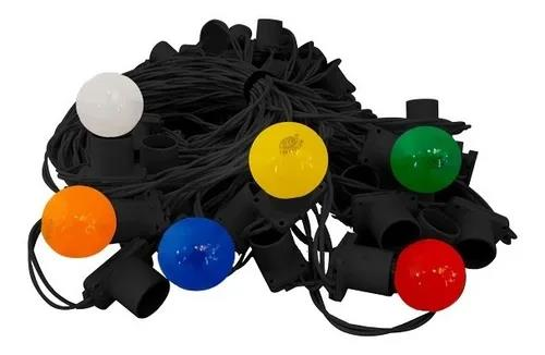 FESTAO CORDAO COMPLETO 10 METROS C/20 LAMPADAS