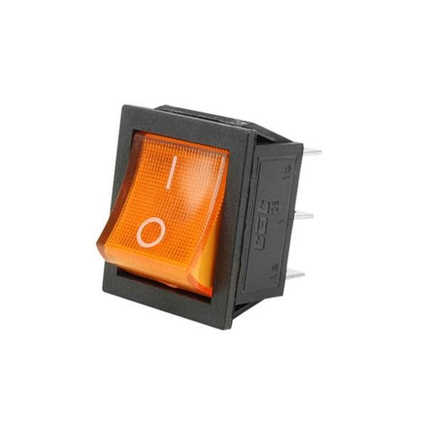 CHAVE GANGORRA LARANJA (SEM ILUMINAÇÃO) 16A/250V