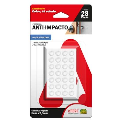 PROTETOR ANTI-IMPACTO CIRCULAR TRANSPARENTE ADERE PAICP 8MMX2,5MM