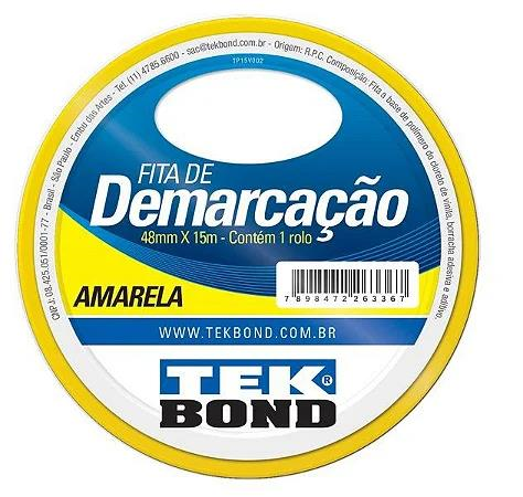 FITA DE DEMARCACAO AMARELA 48MMX15M TEKBOND