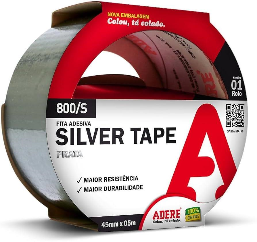 FITA SILVER TAPE 45MMX05MT ADERE PRATA