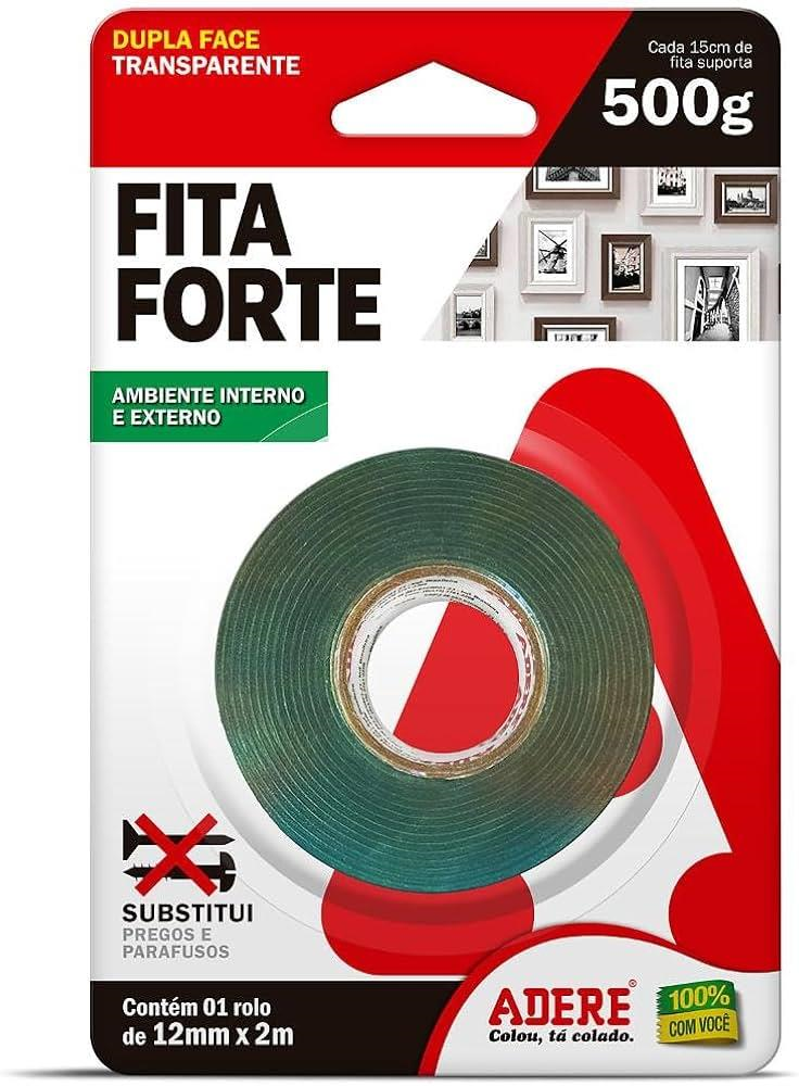 FITA FORTE DUPLA FACE ADERE 12MMX2M