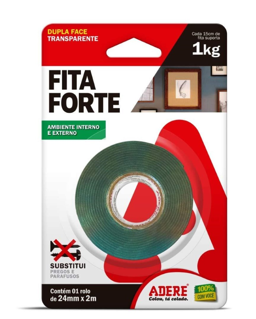 FITA FORTE DUPLA FACE ADERE 24MMX02M 1KG