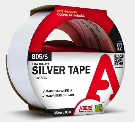 FITA SILVER TAPE ADERE BRANCA 45MMX5M 805/S
