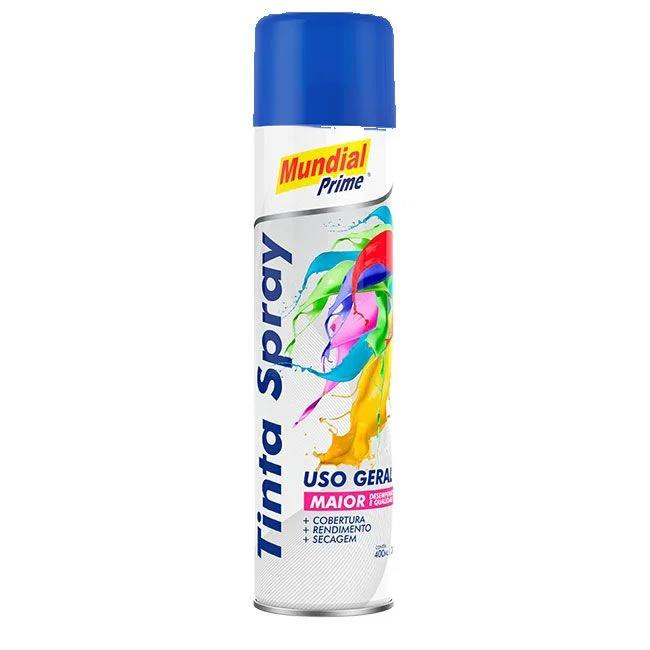 TINTA SPRAY 400ML MUNDIAL PRIME USO GERAL AZUL BANDEIRA
