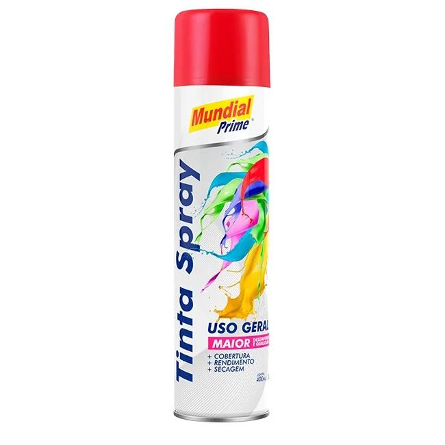 TINTA SPRAY 400ML MUNDIAL PRIME USO GERAL VERMELHO