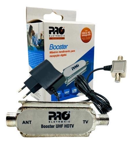 BOOSTER MINI UHF 40DB BIVOLT C/FILTRO LTE PQBT-4000