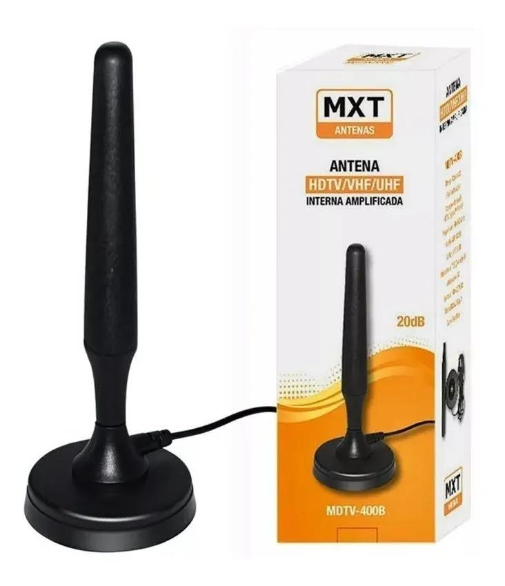 ANTENA HDTV/UHF INTERNA AMPLIFICADA 25DB, MODELO: MDTV-400B MXT