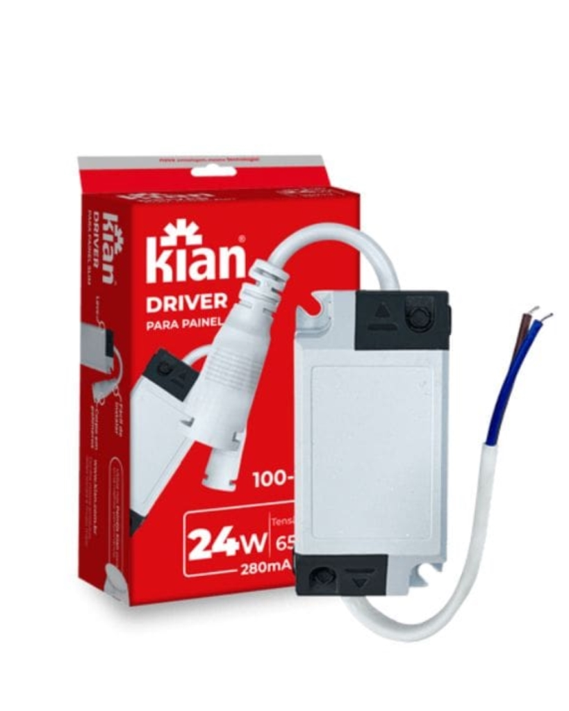 REATOR DRIVER PARA PAINEL DE LED SLIM 24 WATTS KIAN