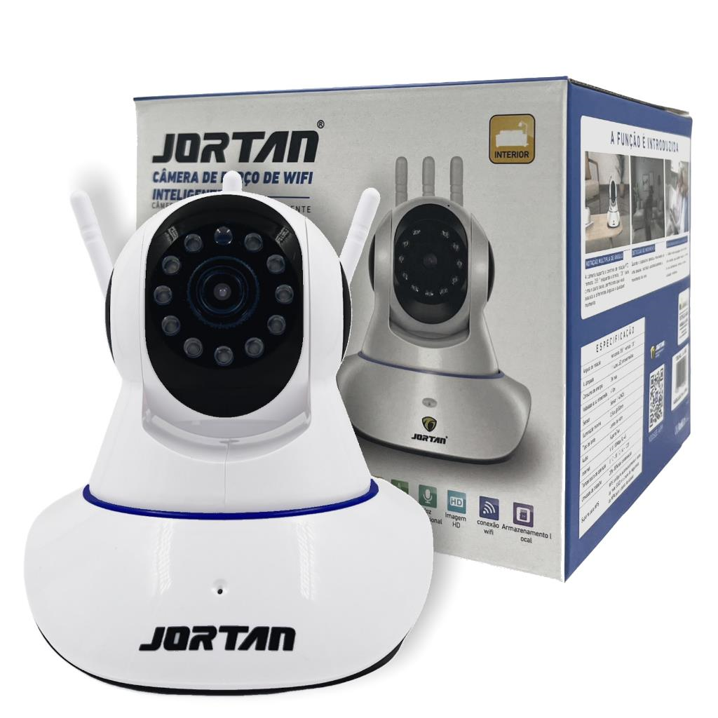 CAMERA ROBO IP WIFI C/ 3 ANTENAS 360° JORTAN