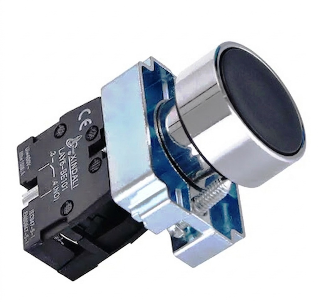 Botão LAY5 BA22 + Bloco LAY5-BE101 NA - Preto