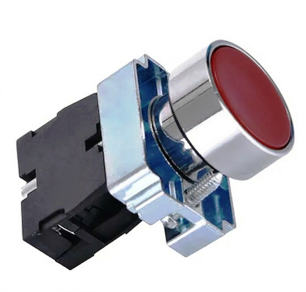 Botão LAY5 BA42 + Bloco LAY5-BE102 NF - Vermelho