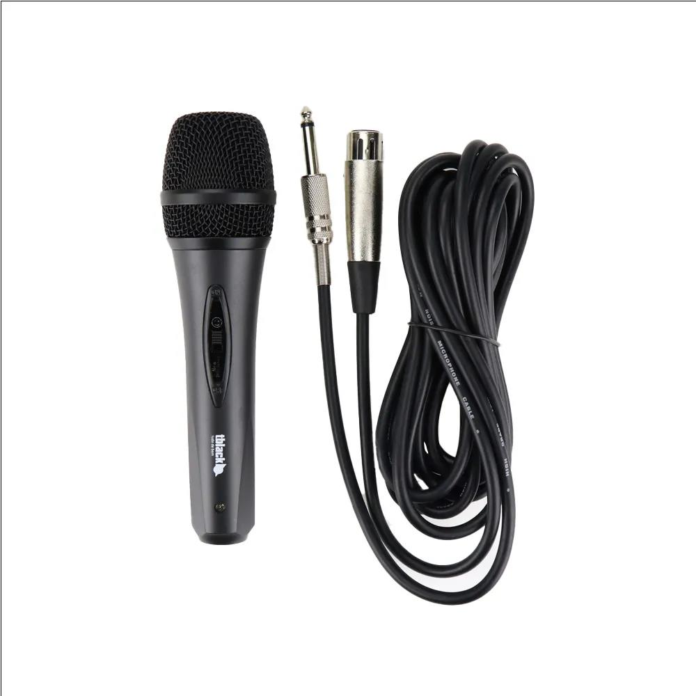 MICROFONE COM FIO TBLACK PRETO