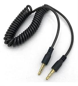 CABO P2+P2 ESPIRAL ESTEREO 1,20M PRETO / 018-0427