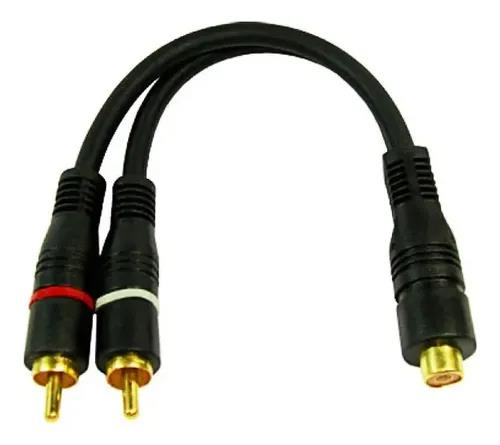 CABO Y 2 RCA MACHO + 1 RCA FEMEA - 25CM - 8.1.51