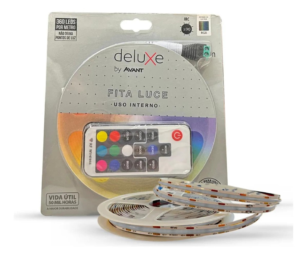 FITA LED RGB LUCE DELUXE AVANT 5 METROS - 12 VOLTS