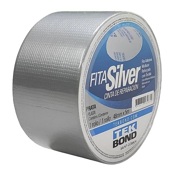 FITA SILVER TAPE PRATA 48MMX5M TEKBOND