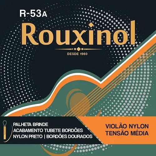 ENCORDOAMENTO ROUXINOL + PALHETA BRINDE -  TENSÃO MÉDIA - VIOLÃO NYLON - PC
