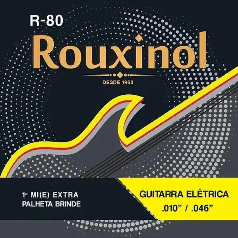 ENCORDOAMENTO ROUXINOL 010/046 + PALHETA BRINDE -  AÇO - GUITARRA ELÉTRICA - R80