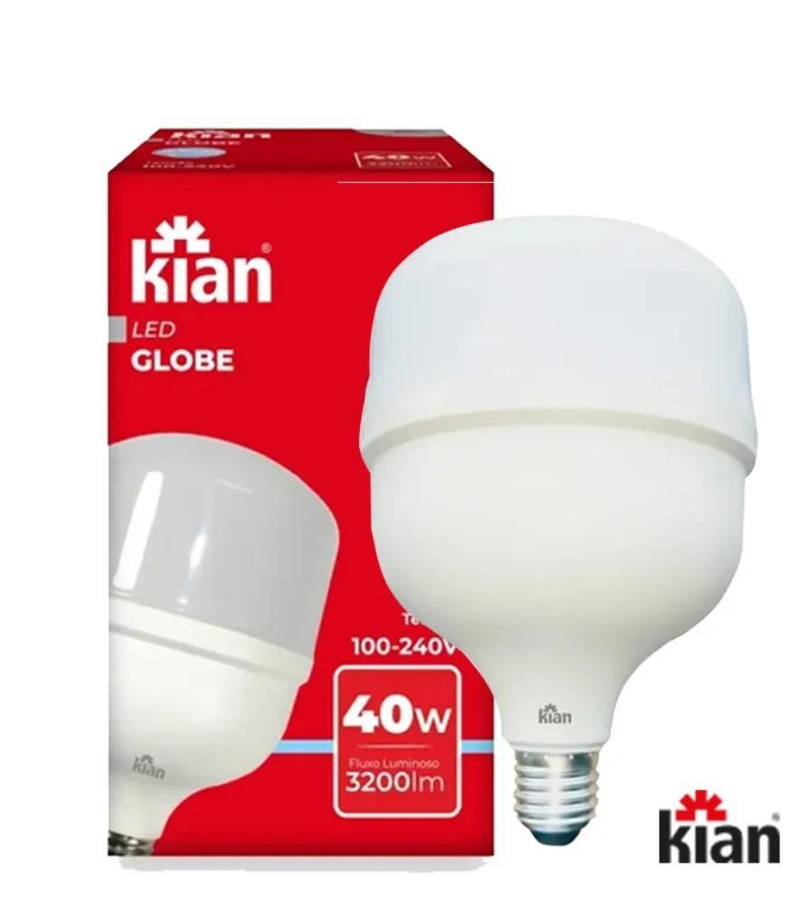 LÂMPADA LED GLOBE 40W(=200W) 6500K BIV E27 KIAN