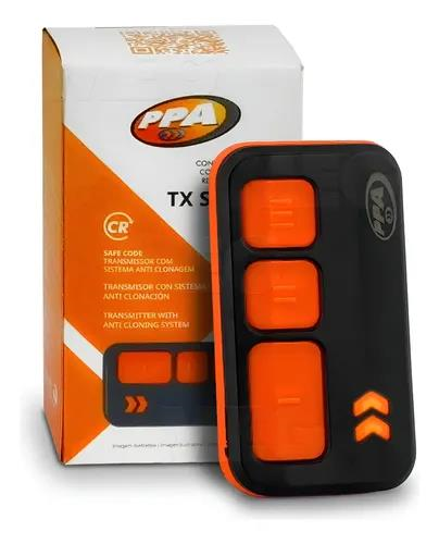 CONTROLE PPA TRANSMISSOR STONE 3B 433MHZ  (PRETO/LARANJA)