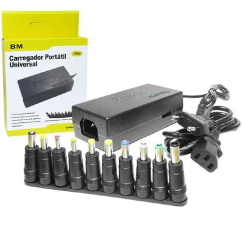 FONTE UNIVERSAL PARA NOTEBOOK 10 CONECTORES 12V A 24V 120W