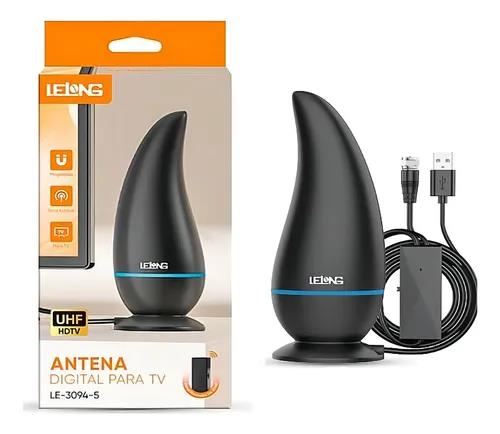 ANTENA INTERNA AMPLIFICADA COM 3 METROS DE CABO LELONG LE-3094-5