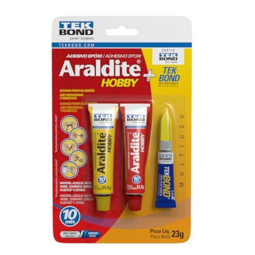 COLAS ARALDITE HOBBY + COLA INSTANTÂNEA TEK BOND MULTIUSO
