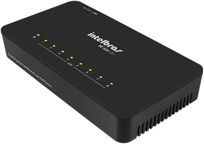 SWITCH 08 PORTAS 10/100MBPS SF800 Q+ INTELBRAS 4760020