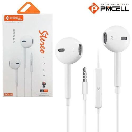 FONE DE OUVIDO BRANCO PMCELL FO-15