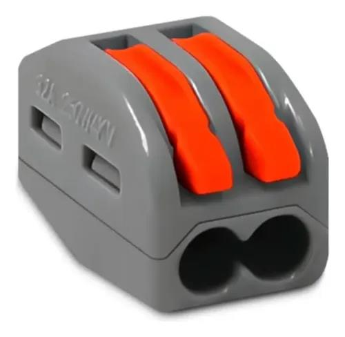 CONECTOR DE EMENDA AUTOMATICO 2 - 2 VIAS PARA CABOS 0,08 A 4,0MM ATE 32A SIBRATEC 13670